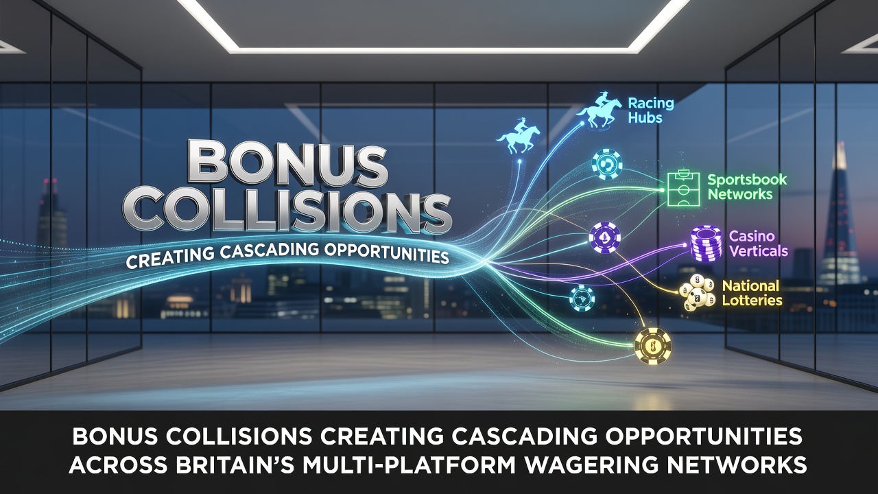 Illustration of data flows between connected betting platforms and bonus systems