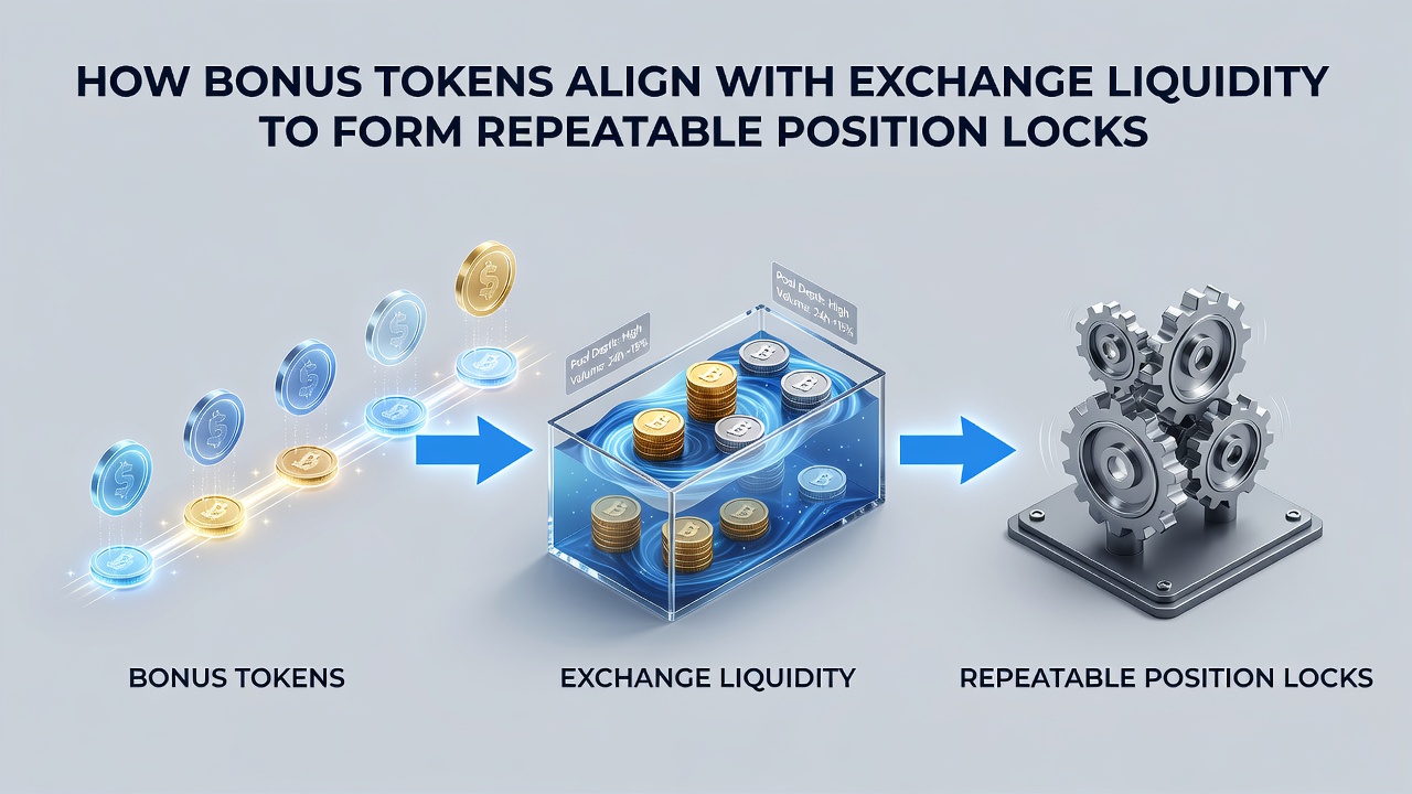 Chart illustrating liquidity depth versus position size for repeatable locks