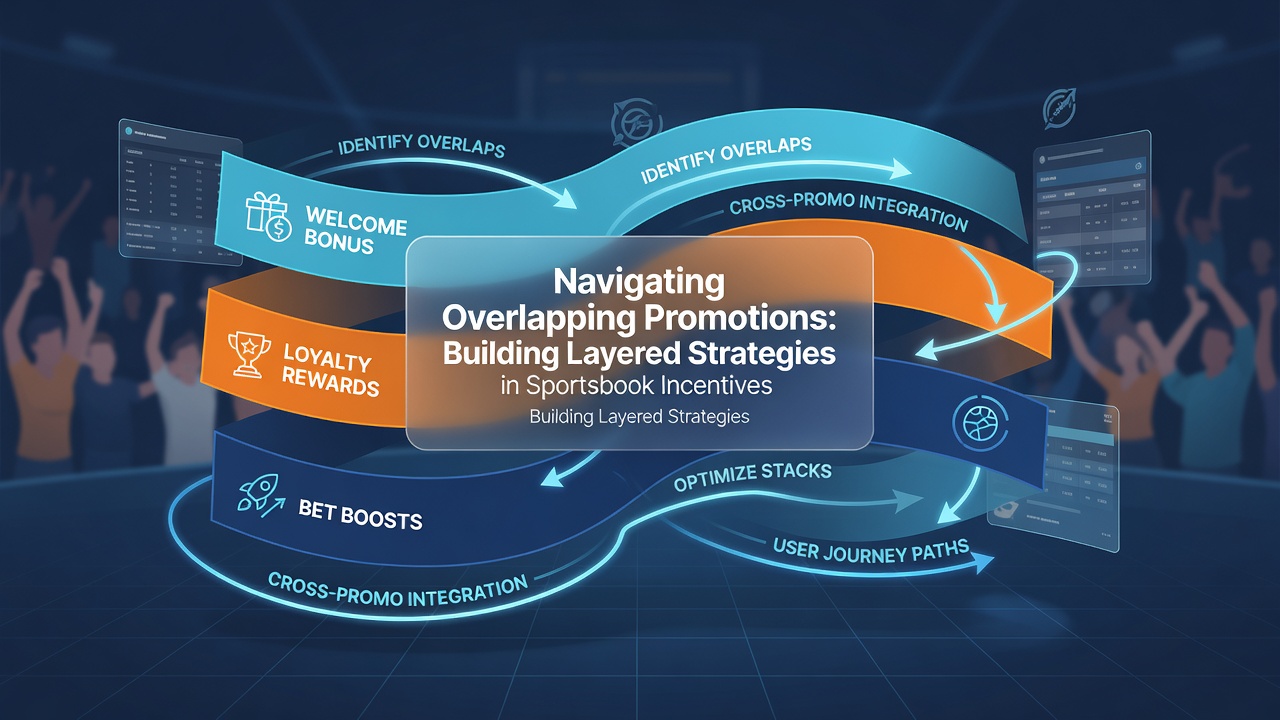 Flowchart illustrating layered promotion timelines and compliance checkpoints for sportsbook users