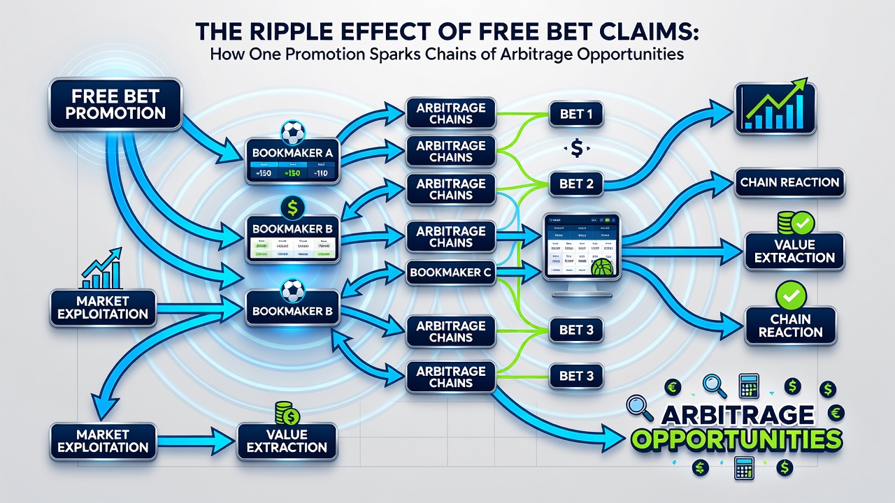 Multiple betting slips and screens showing hedged positions on a live match
